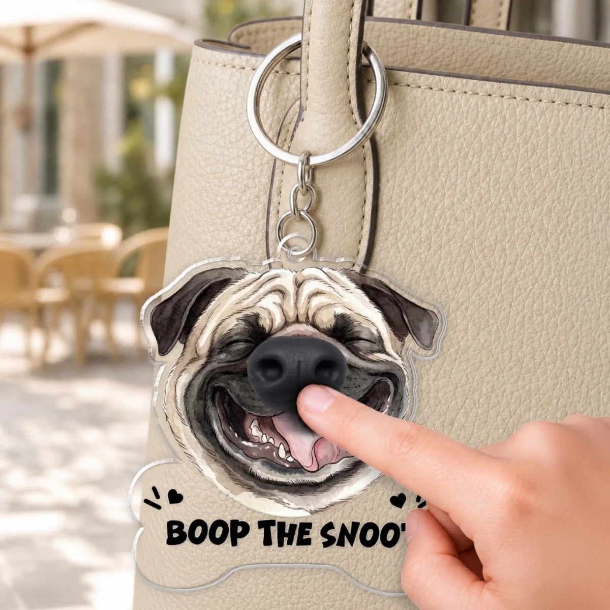 Emergency Boop Button - Personalized Nose Squishy Keychain
