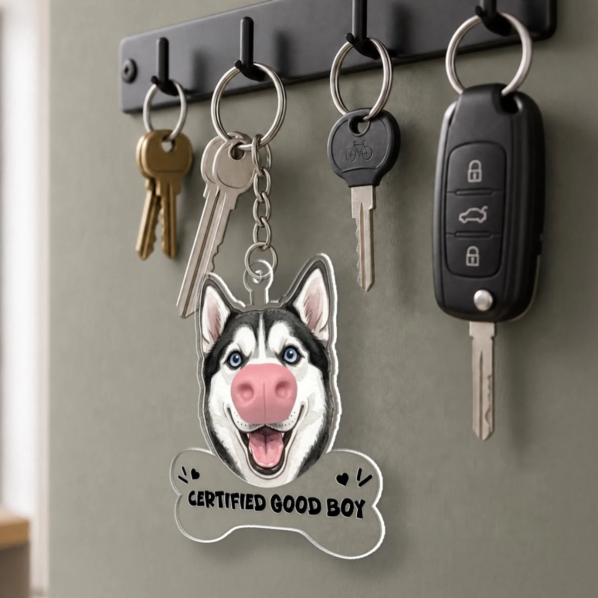 Emergency Boop Button - Personalized Nose Squishy Keychain