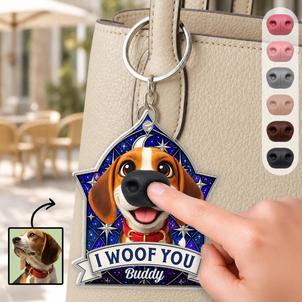 Squish My Snoot - Personalized Nose Squishy Keychain