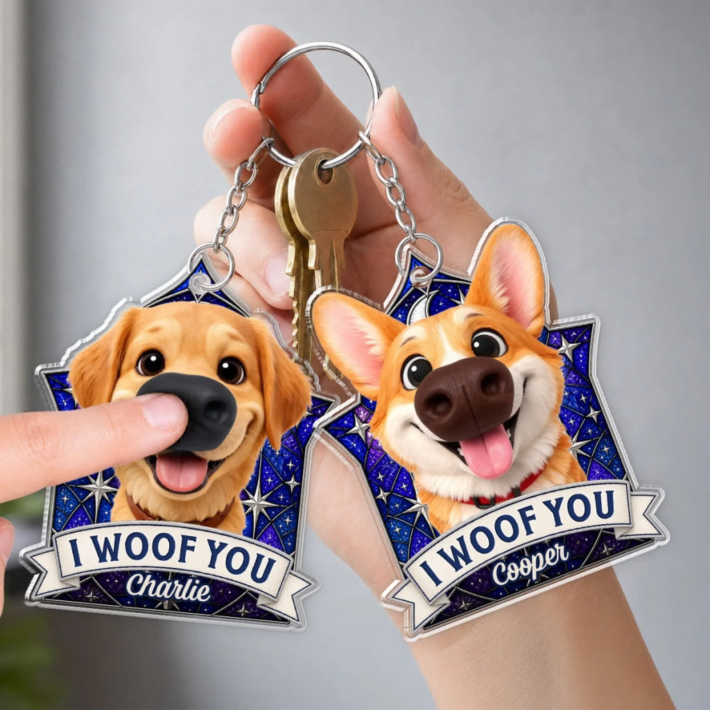 Squish My Snoot - Personalized Nose Squishy Keychain