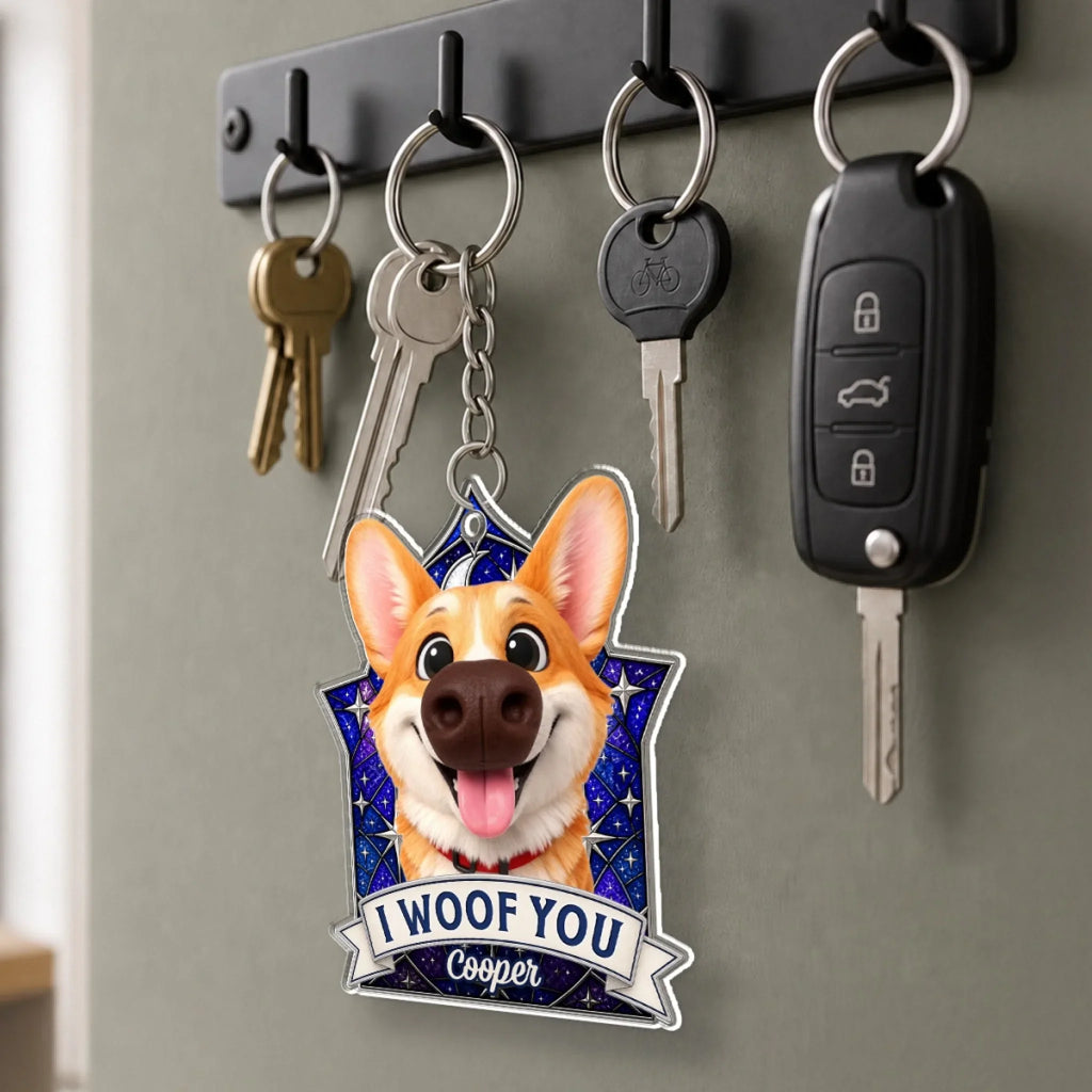 Squish My Snoot - Personalized Nose Squishy Keychain