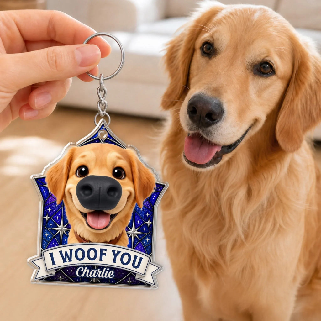 Squish My Snoot - Personalized Nose Squishy Keychain