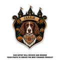 Spooky Pup Portrait - Personalized Acrylic Magnet