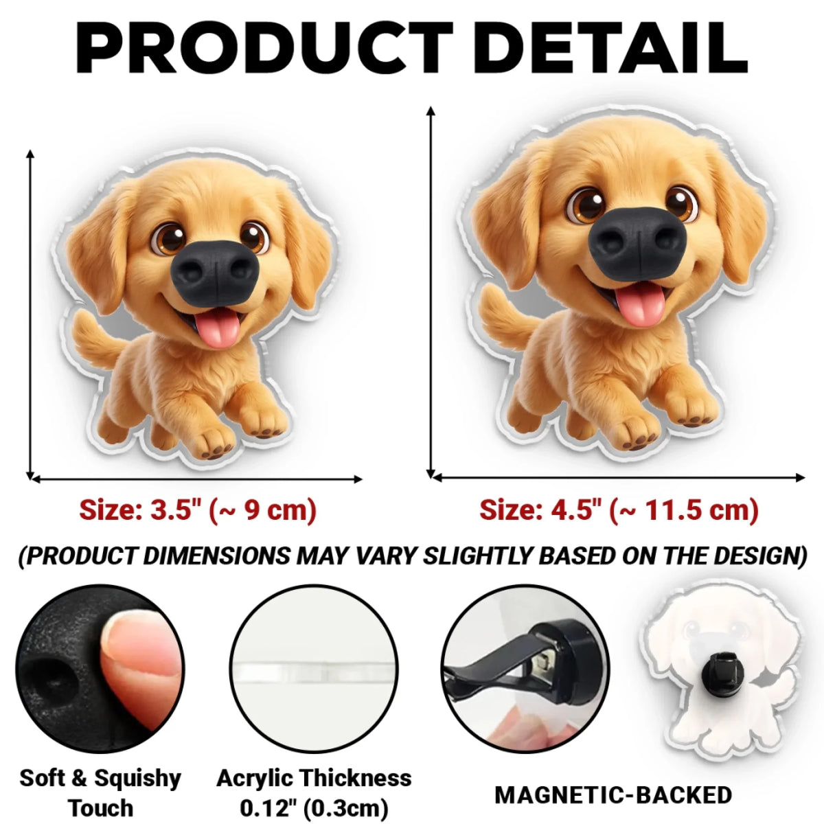Drive Safe - Personalized Nose Squishy Acrylic Car Vent Clip
