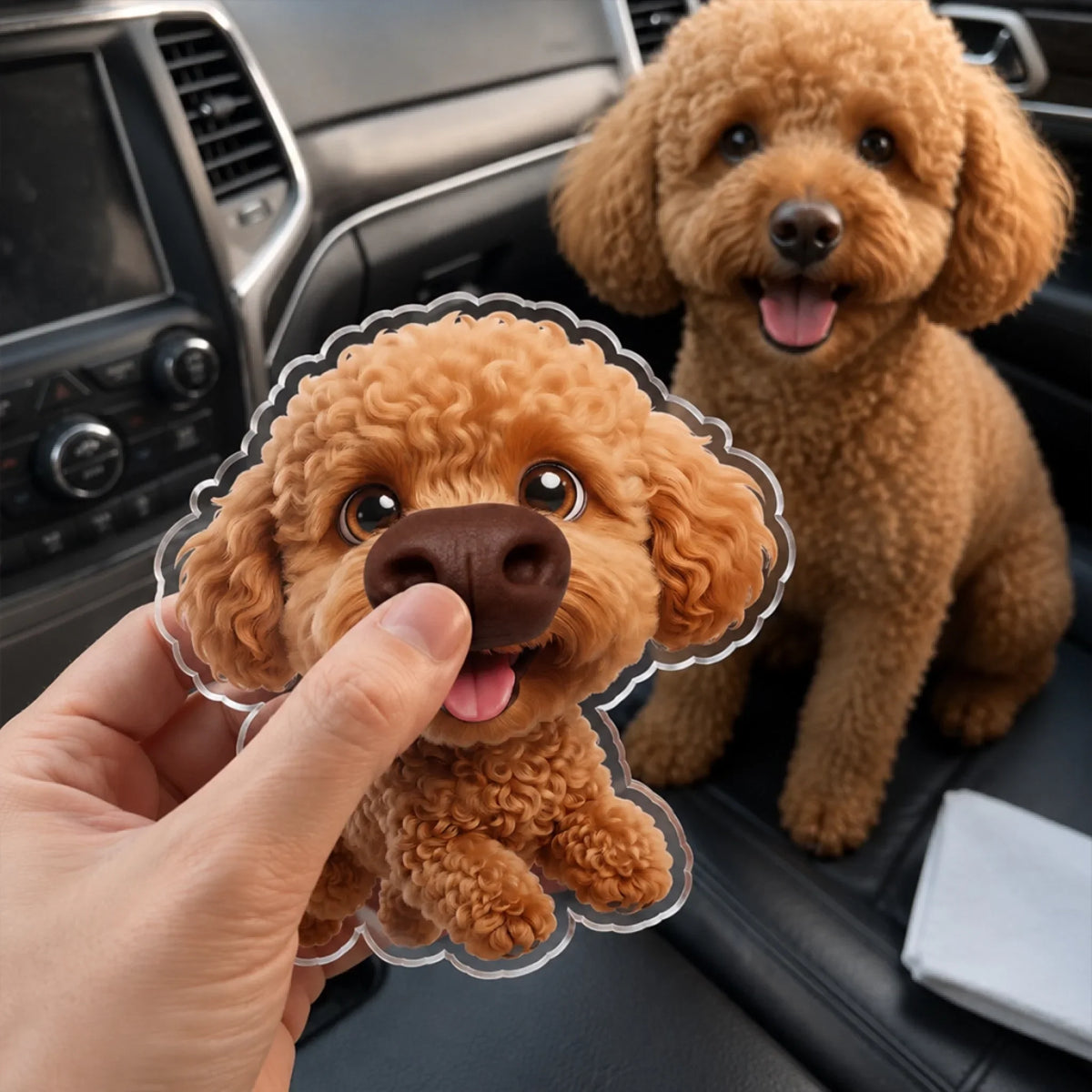 Drive Safe - Personalized Nose Squishy Acrylic Car Vent Clip
