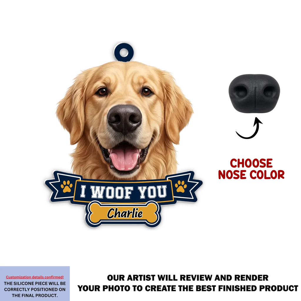 Snoot Boop - Personalized Nose Squishy Keychain