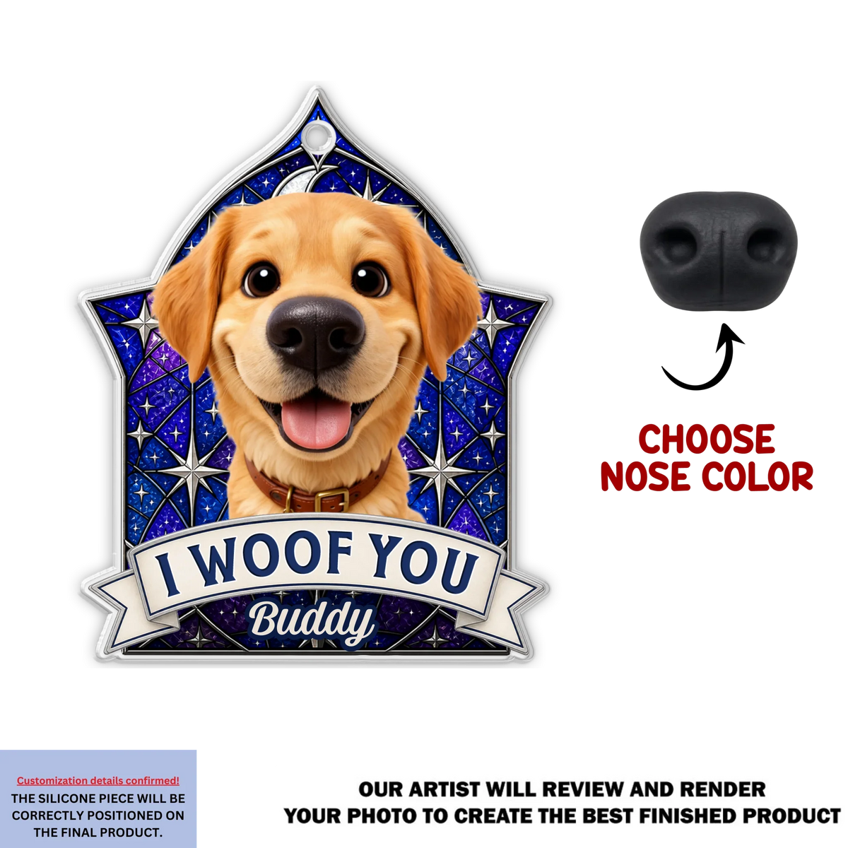 Squish My Snoot - Personalized Nose Squishy Keychain