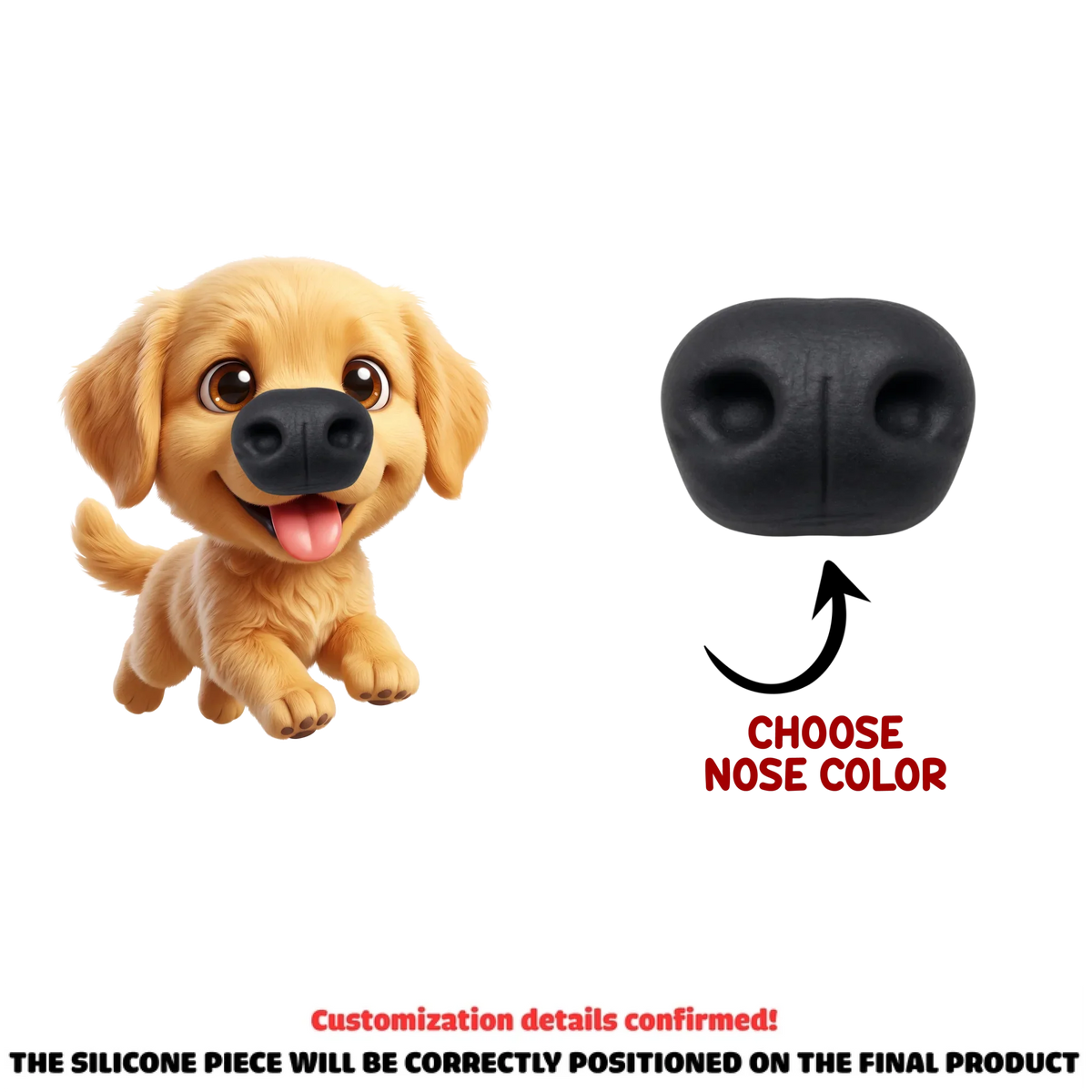 Drive Safe - Personalized Nose Squishy Acrylic Car Vent Clip