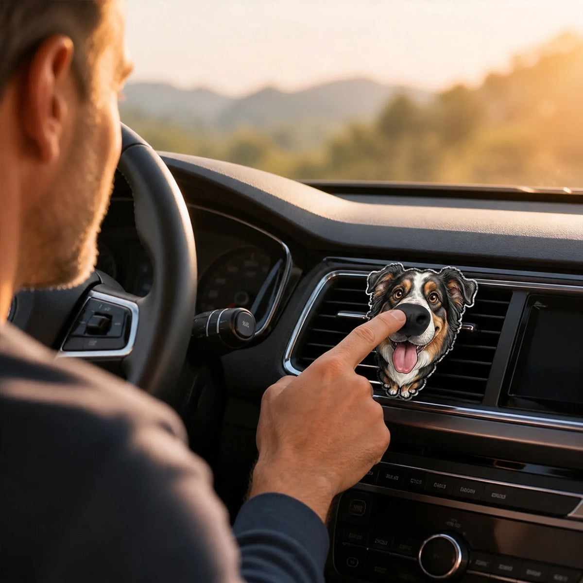 Smiles On The Road - Personalized Squishy Nose Car Vent Clip