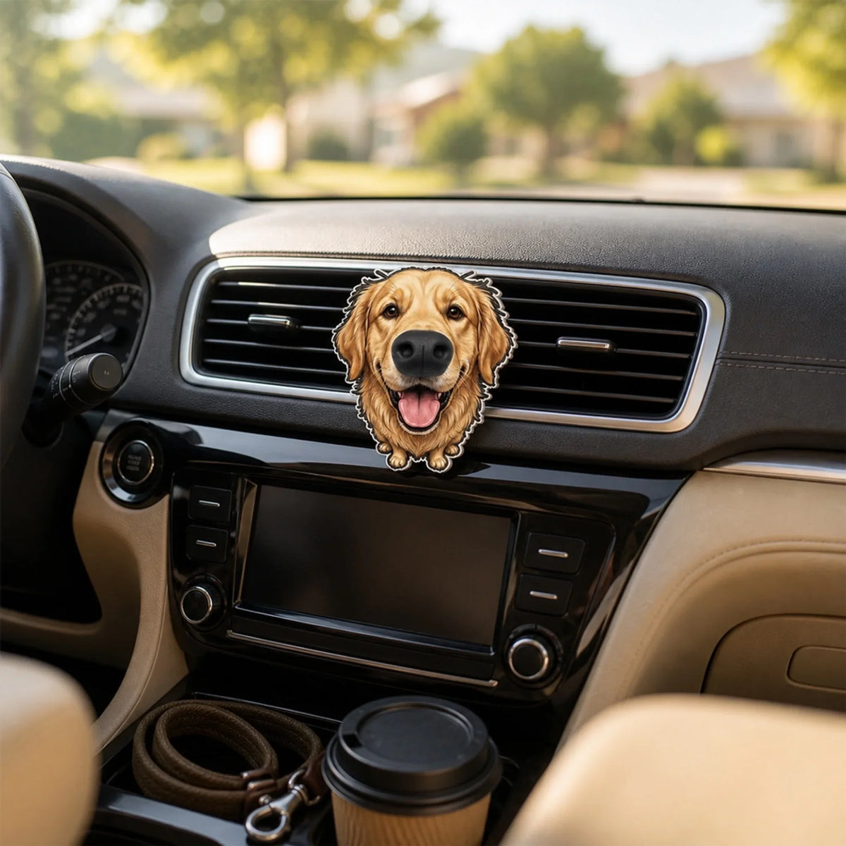 Smiles On The Road - Personalized Squishy Nose Car Vent Clip
