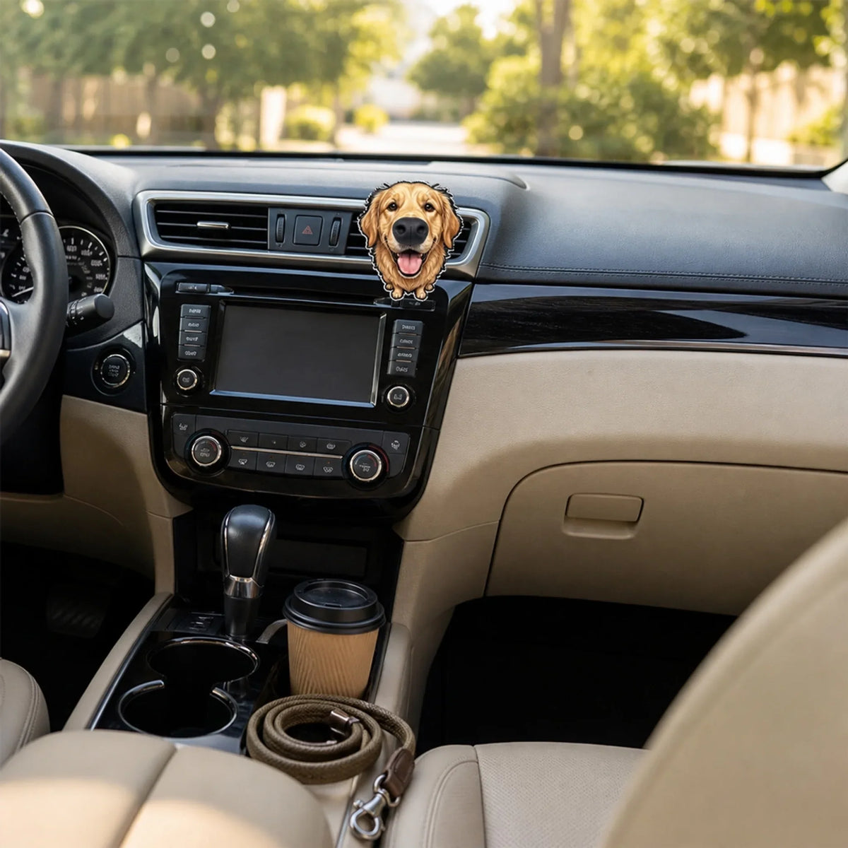 Smiles On The Road - Personalized Squishy Nose Car Vent Clip