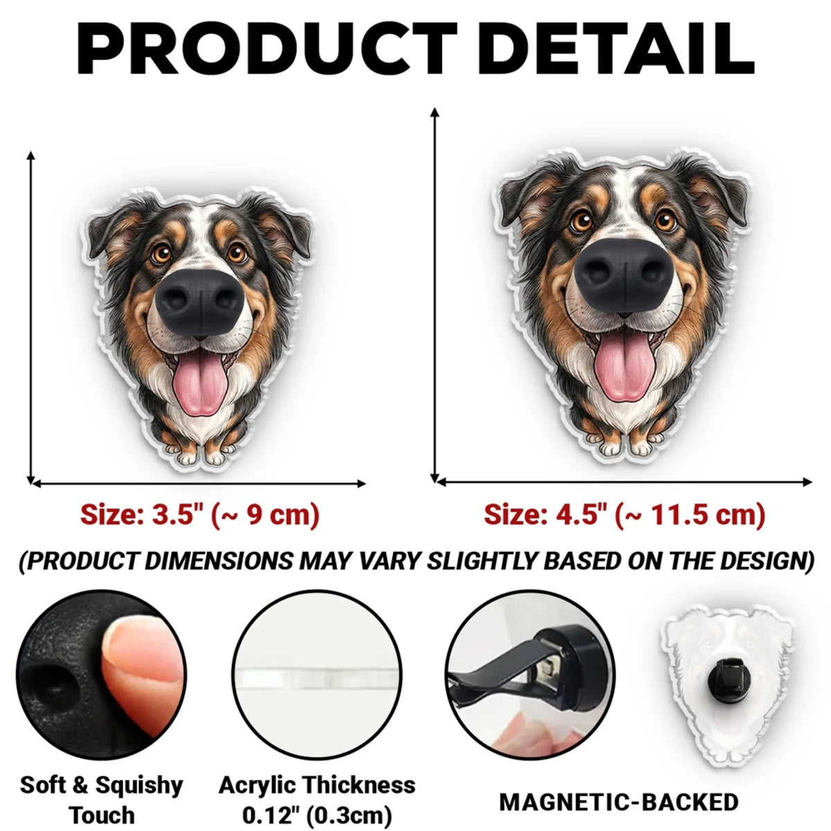 Smiles On The Road - Personalized Squishy Nose Car Vent Clip