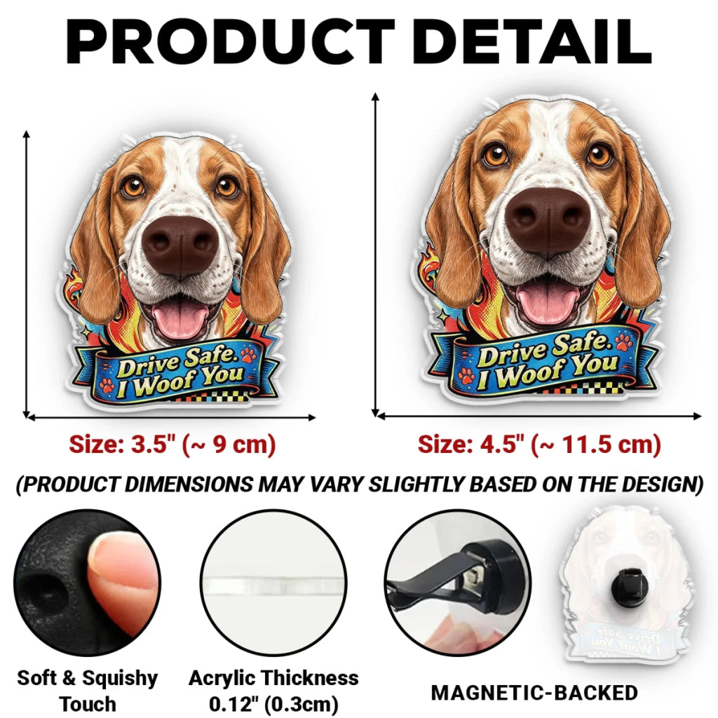 Home Has Paws Waiting - Personalized Nose Squishy Acrylic Car Vent Clip