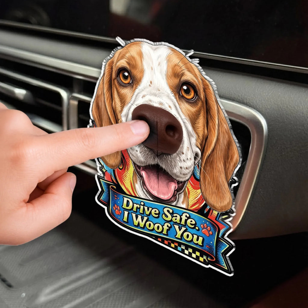 Home Has Paws Waiting - Personalized Nose Squishy Acrylic Car Vent Clip