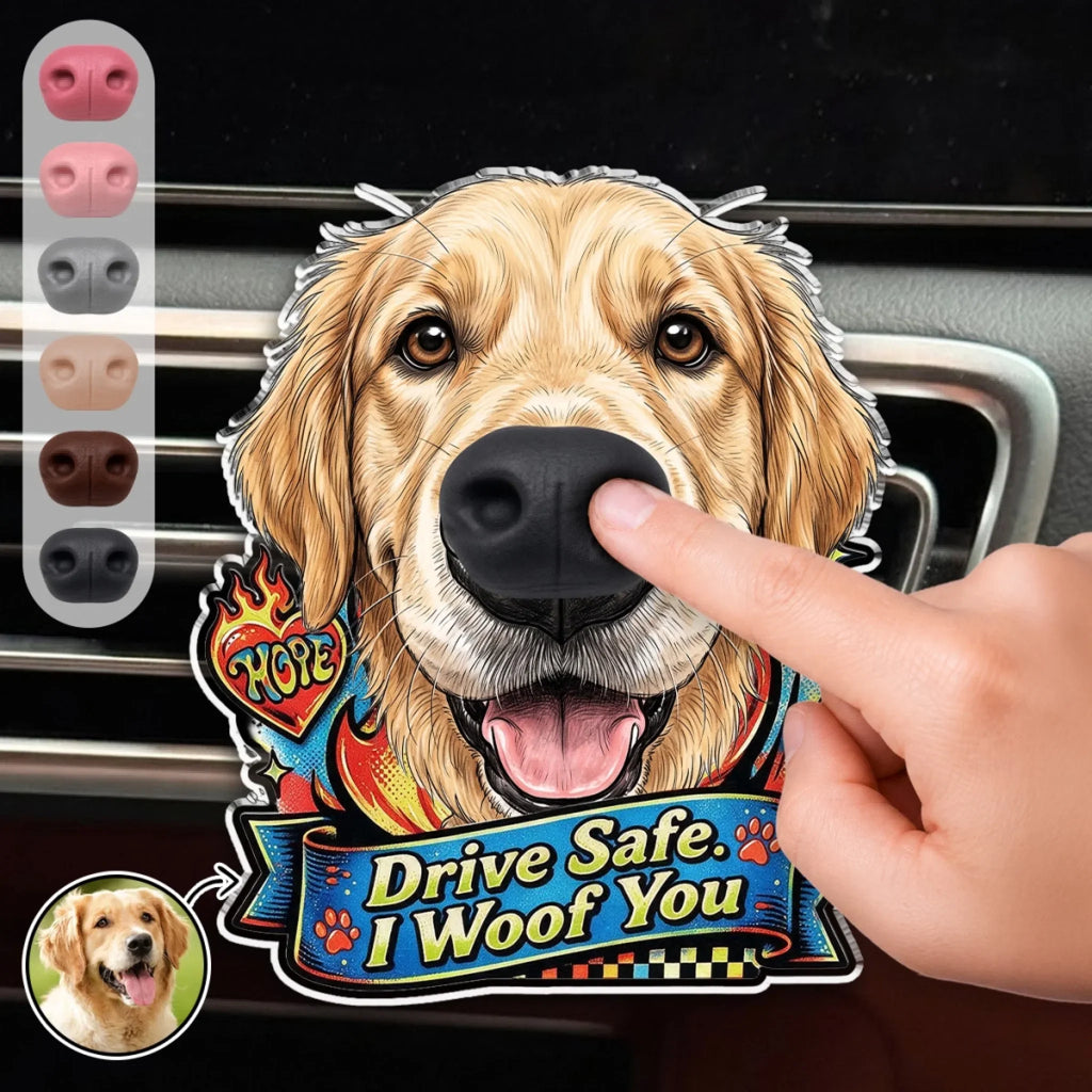 Home Has Paws Waiting - Personalized Nose Squishy Acrylic Car Vent Clip