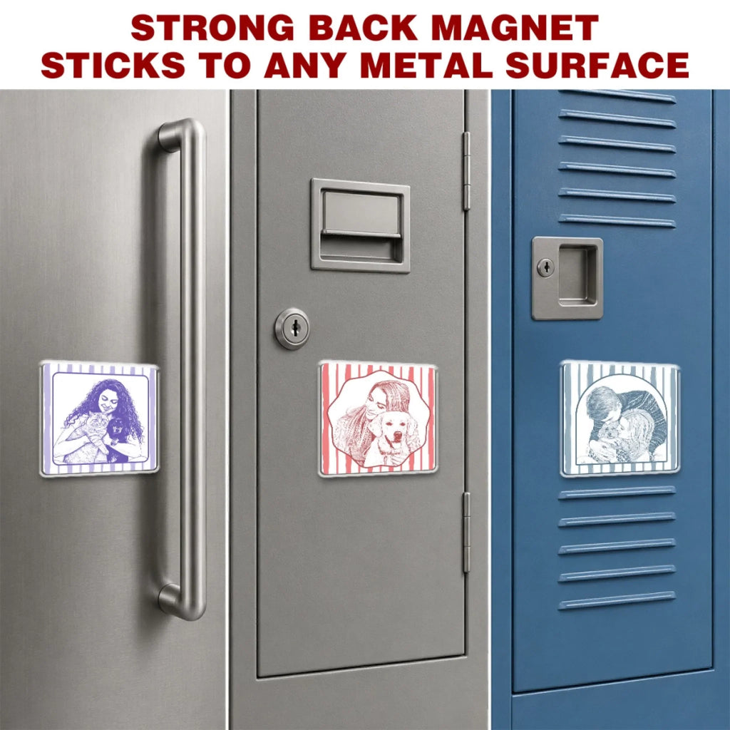 Me And My Pet Line - Personalized Acrylic Magnet