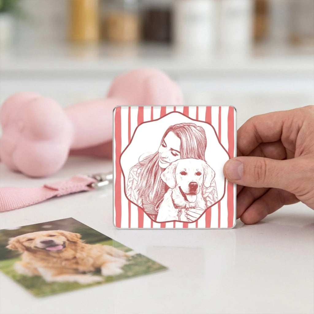 Me And My Pet Line - Personalized Acrylic Magnet