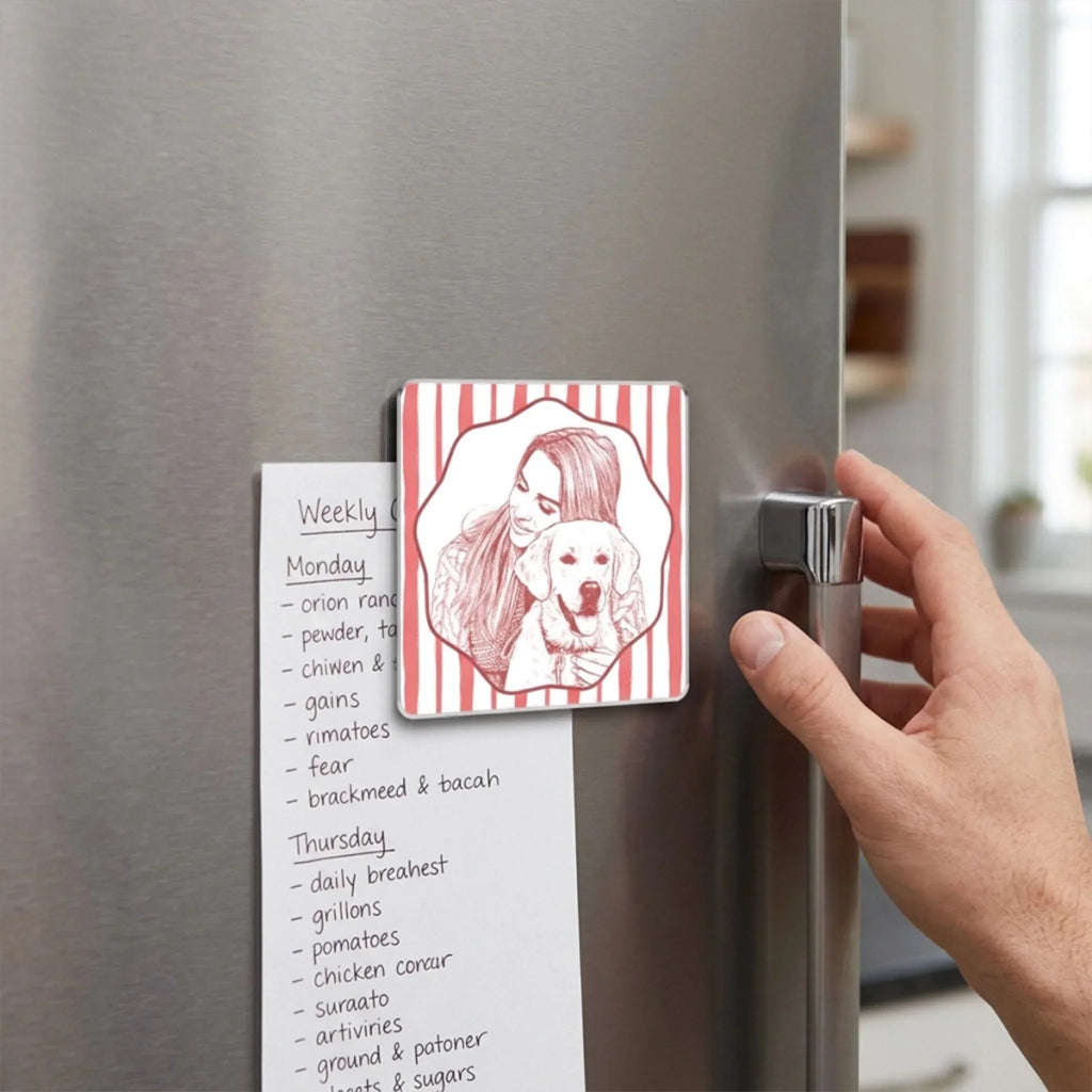 Me And My Pet Line - Personalized Acrylic Magnet