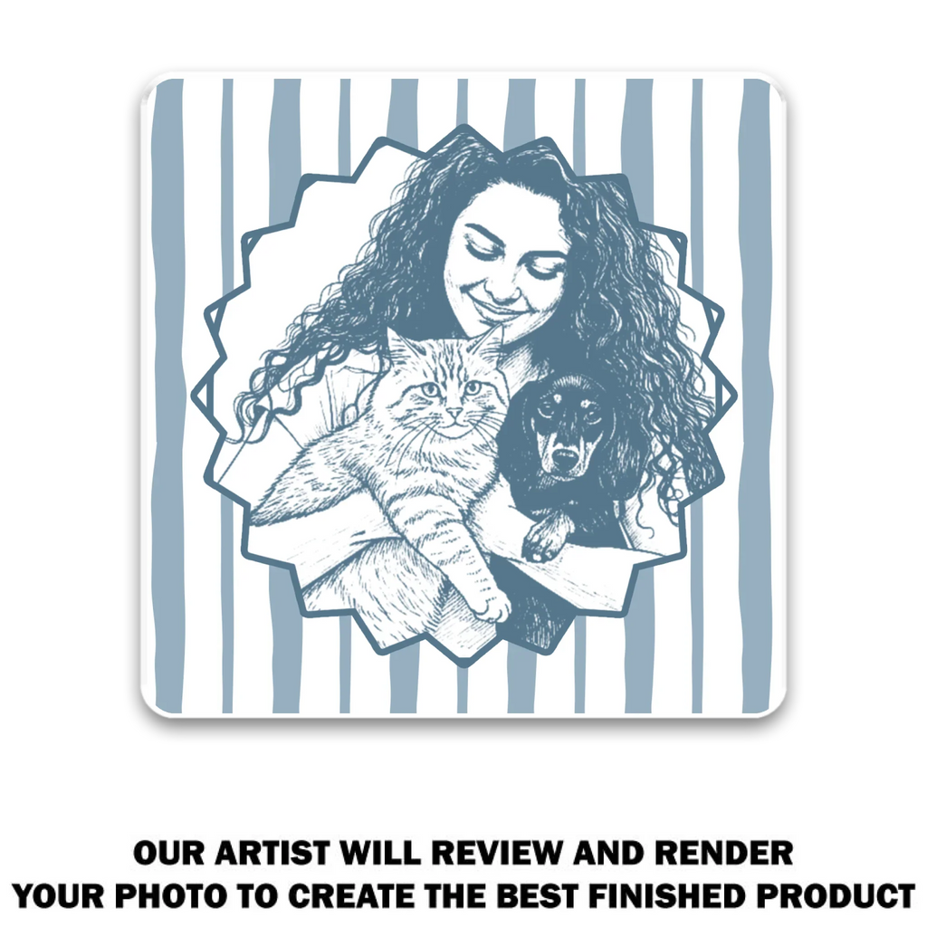 Me And My Pet Line - Personalized Acrylic Magnet