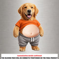 Custom Funny Squishy Belly Fridge Decor For Pet Lovers • Snack Attack Squad - Personalized Squishy Acrylic Magnet