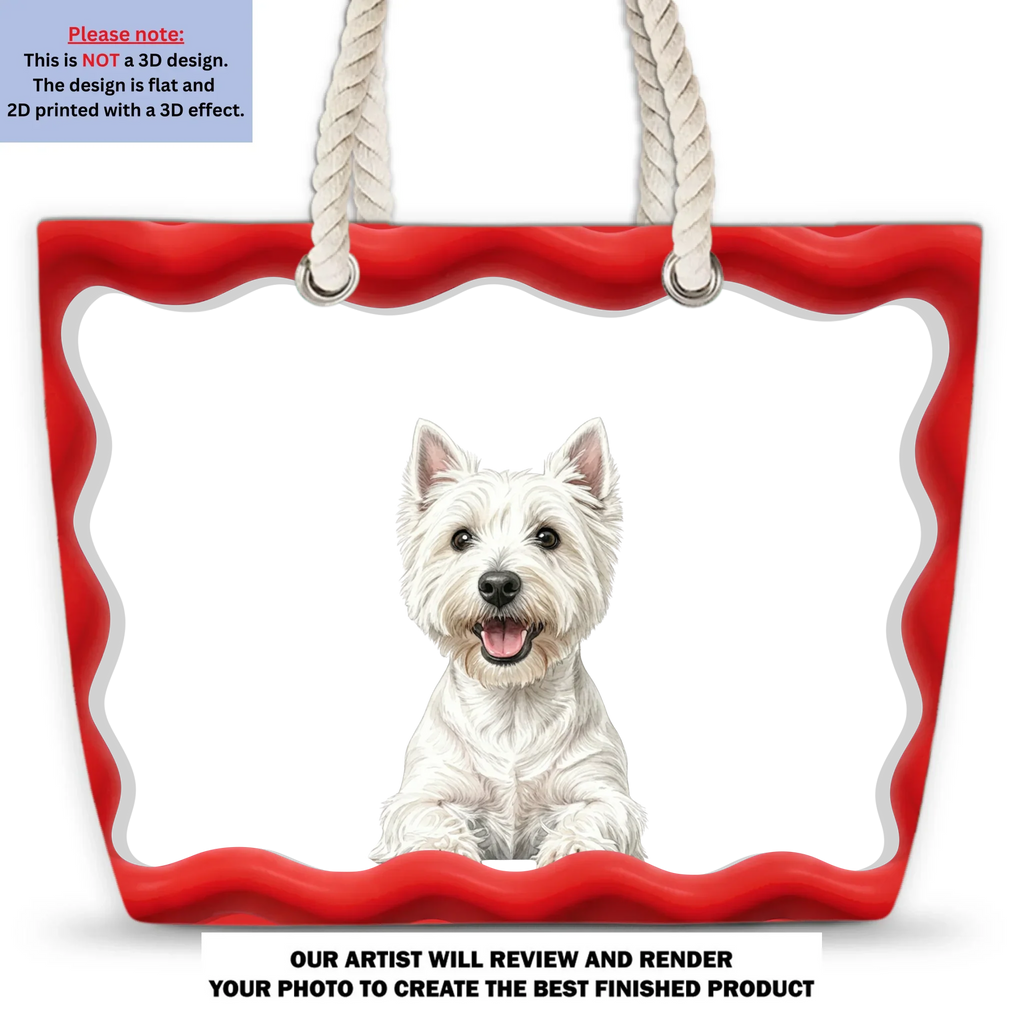 Strike Cutie Dog - Personalized Beach Bag