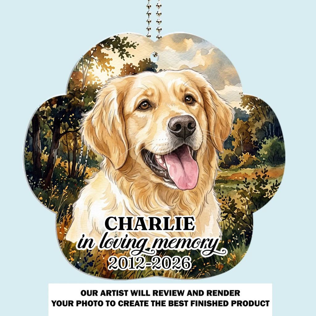 Forever Loved - Personalized Car Ornament