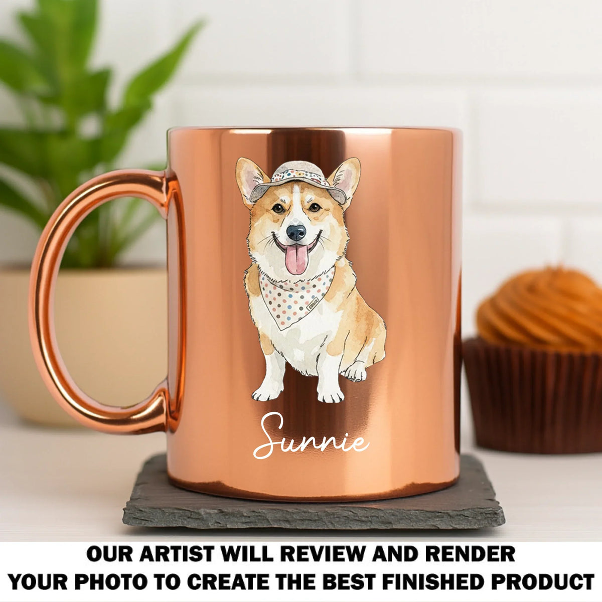 Custom Photo Christmas Birthday Gifts For Dog Mom, Dog Lovers • Lovely Dogs - Personalized Metallic Mug