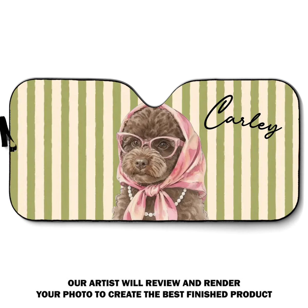 Custom Christmas Birthday Gifts Car Accessories for Dog Parents • Beachside Barkers - Personalized Car Sunshade