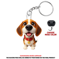 Custom Photo Christmas Birthday Gifts For Dog Parents • Boop My Nose - Personalized Nose Squishy Keychain