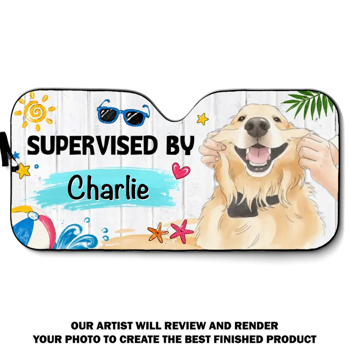 Supervisor In Duty - Personalized Car Sunshade