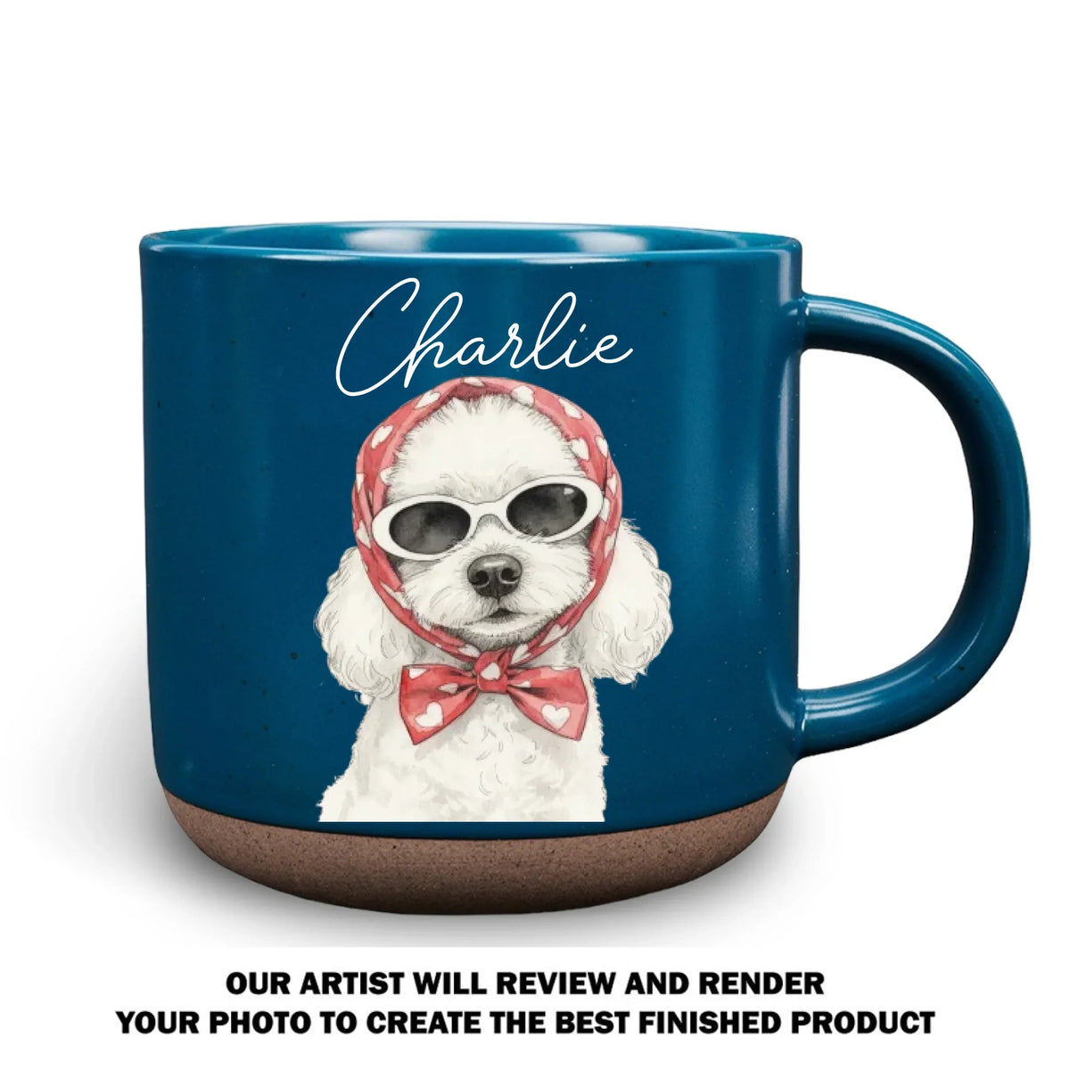 Custom Photo Christmas Birthday Gifts For Dog Mom, Dog Lovers • Charming Dog - Personalized Pottery Mug