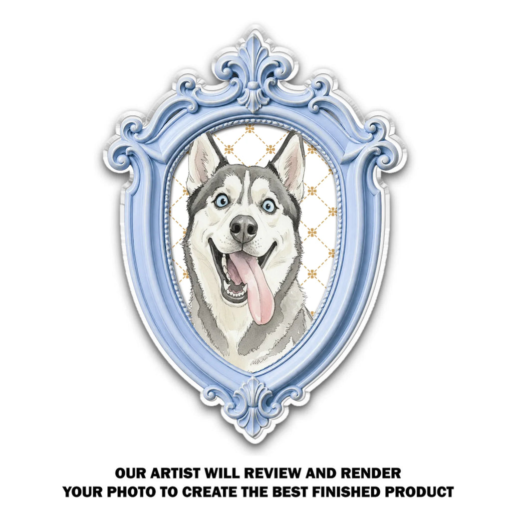 Pet Vintage Frame - Personalized Acrylic Magnet