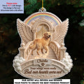 Custom Christmas Memorial Sympathy Gifts For Dogs, Cats • Forever Paws - Personalized 3D Effect Acrylic Ornament