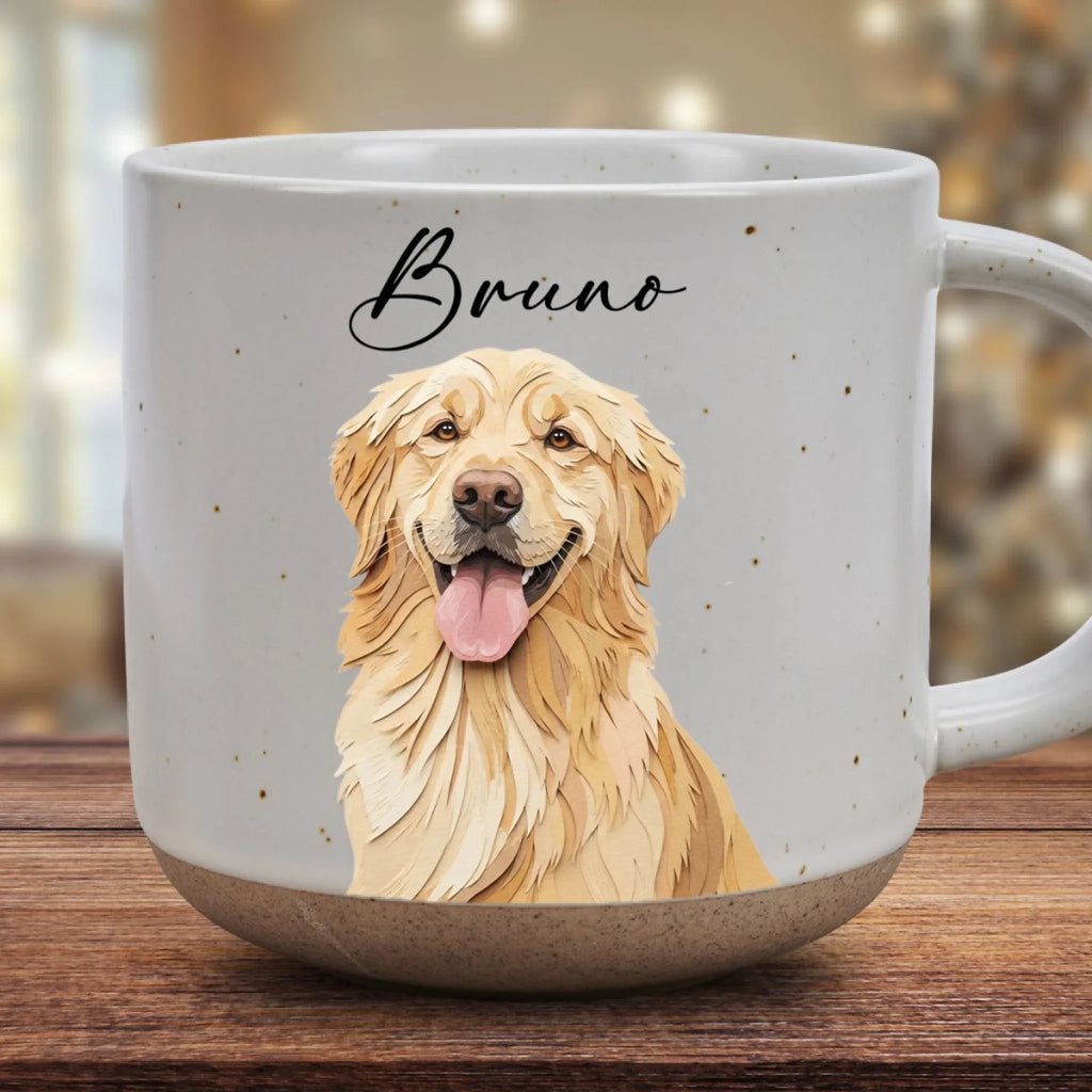 Custom Christmas Birthday Gifts For Dog Mom, Dog Lovers • Little Paw Paradise - Personalized Pottery Mug