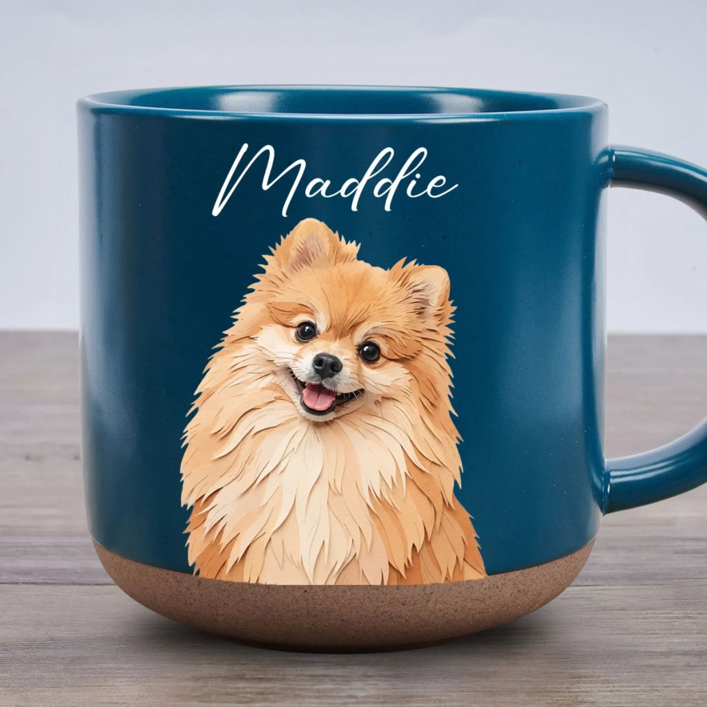 Custom Christmas Birthday Gifts For Dog Mom, Dog Lovers • Little Paw Paradise - Personalized Pottery Mug