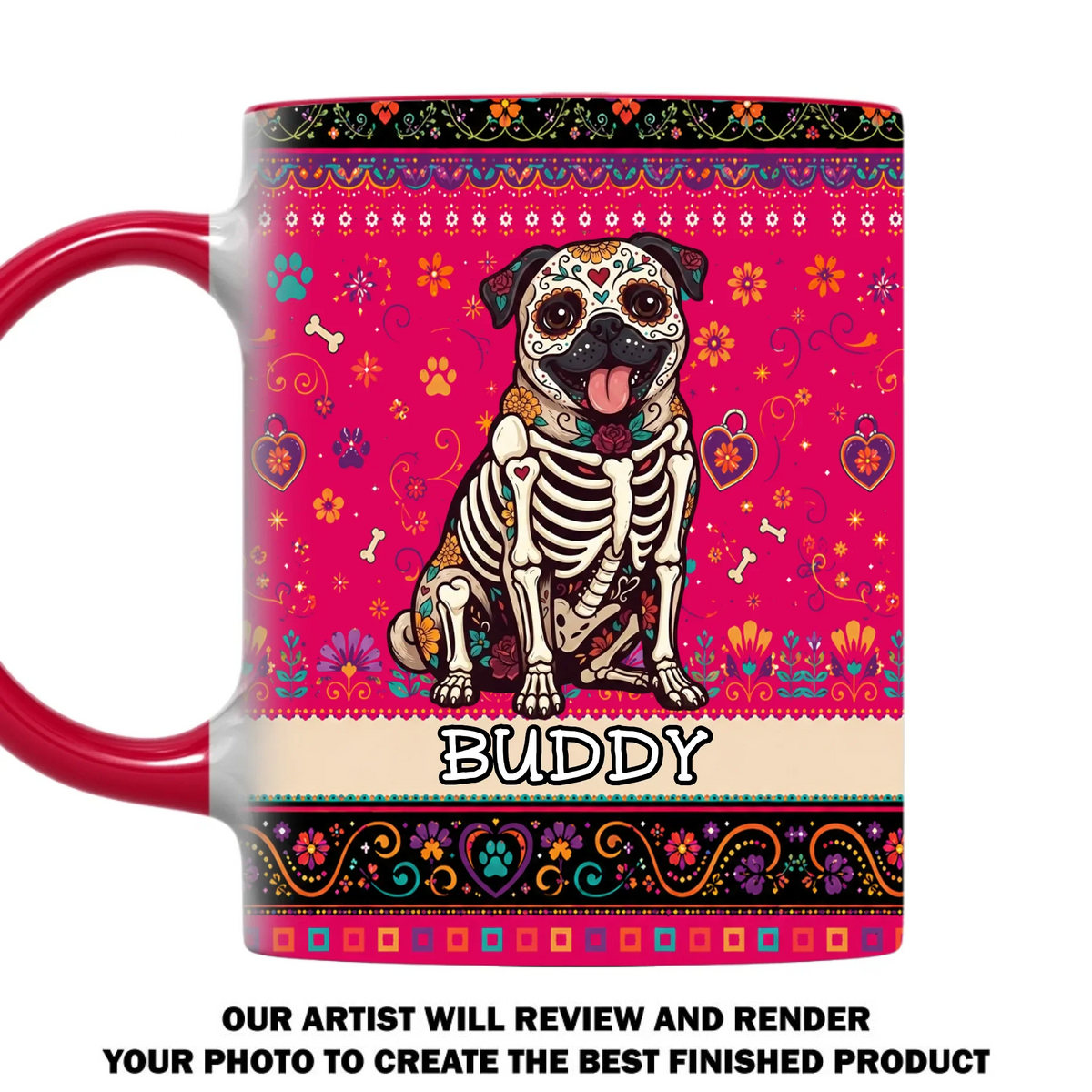 Custom Christmas Birthday Gifts For Pet Lovers • Hispanic Pet - Personalized Accent Mug
