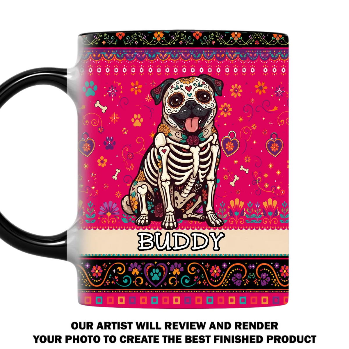 Custom Christmas Birthday Gifts For Pet Lovers • Hispanic Pet - Personalized Accent Mug