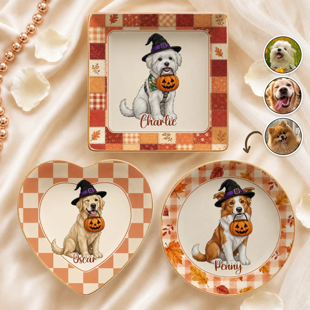 Spooky Pet Lover - Personalized Jewelry Dish