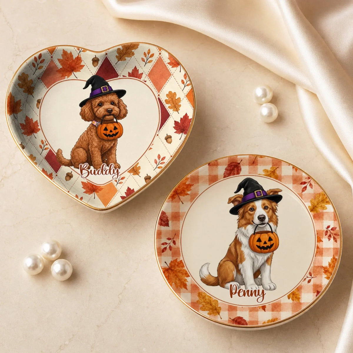 Spooky Pet Lover - Personalized Jewelry Dish