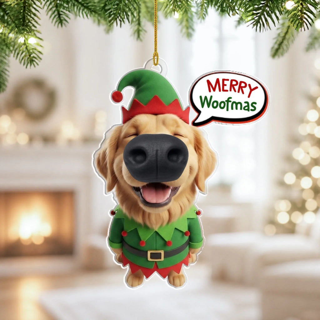 Custom Christmas Decor Home Birthday Gifts For Dog Lovers • One Merry Boop - Personalized Nose Squishy Ornament