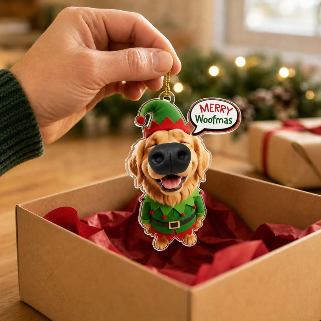 Custom Christmas Decor Home Birthday Gifts For Dog Lovers • One Merry Boop - Personalized Nose Squishy Ornament
