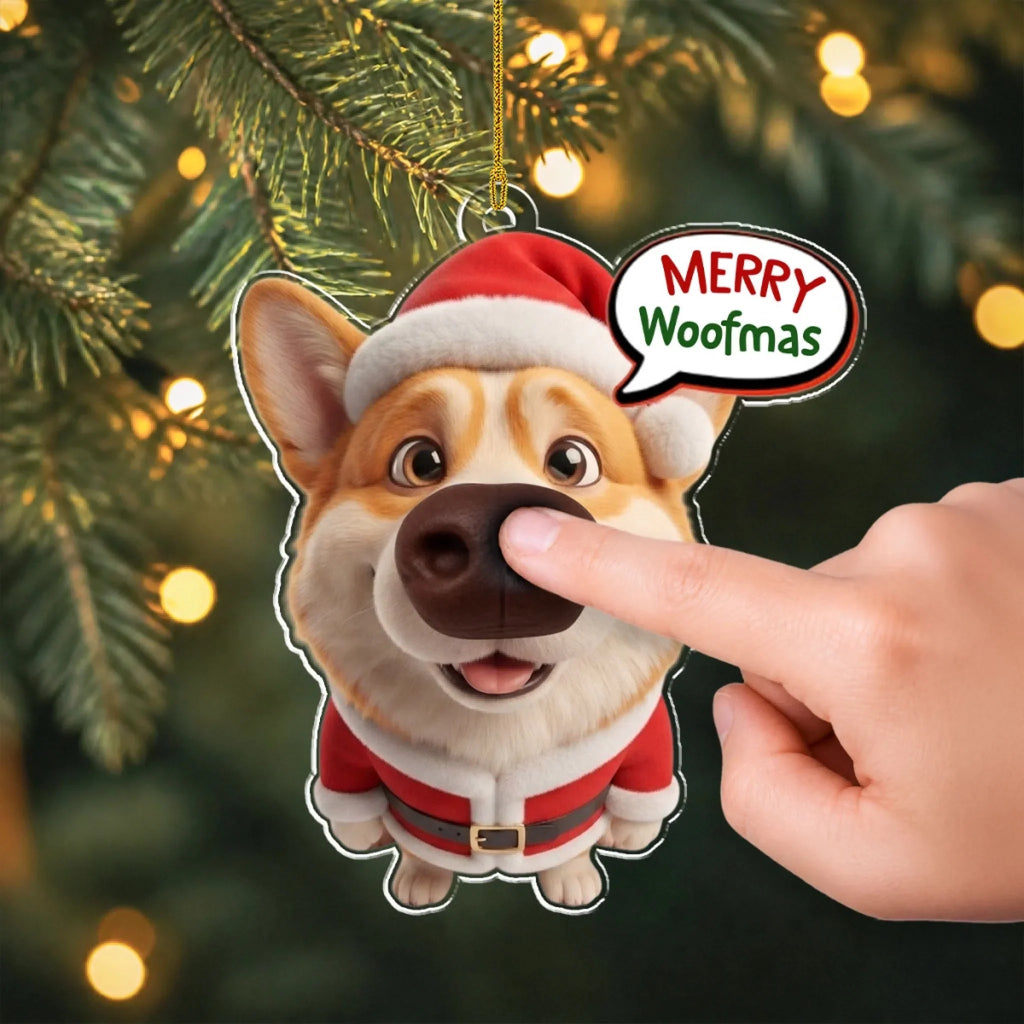 Custom Christmas Decor Home Birthday Gifts For Dog Lovers • One Merry Boop - Personalized Nose Squishy Ornament