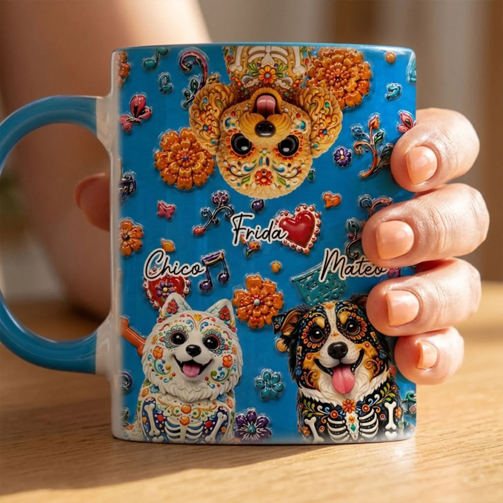 Custom Christmas Birthday Gifts For Pet Lovers • Pawtastic Fiesta - Personalized Accent Mug