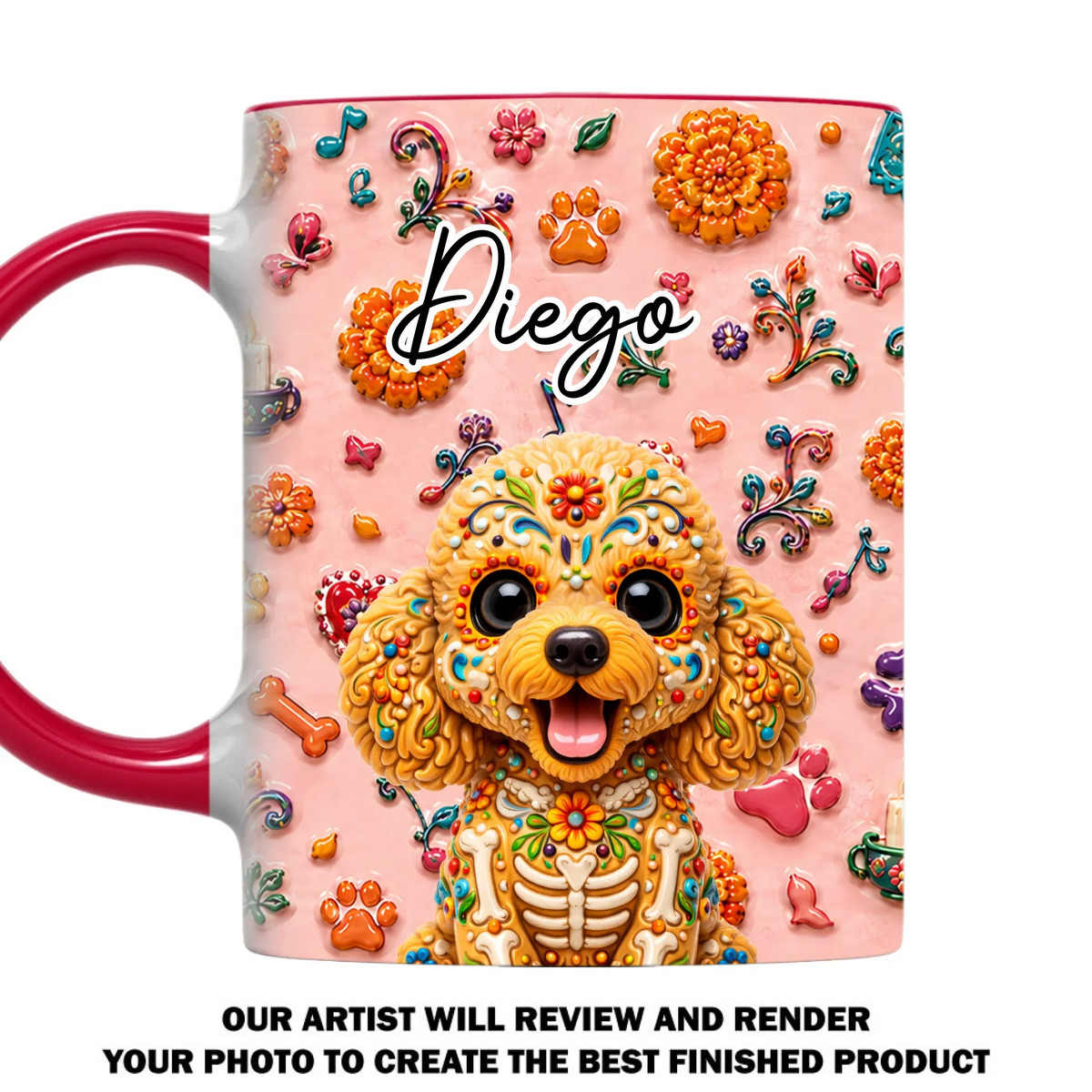 Custom Christmas Birthday Gifts For Pet Lovers • Pawtastic Fiesta - Personalized Accent Mug