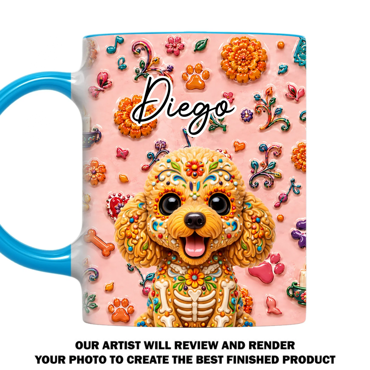 Custom Christmas Birthday Gifts For Pet Lovers • Pawtastic Fiesta - Personalized Accent Mug