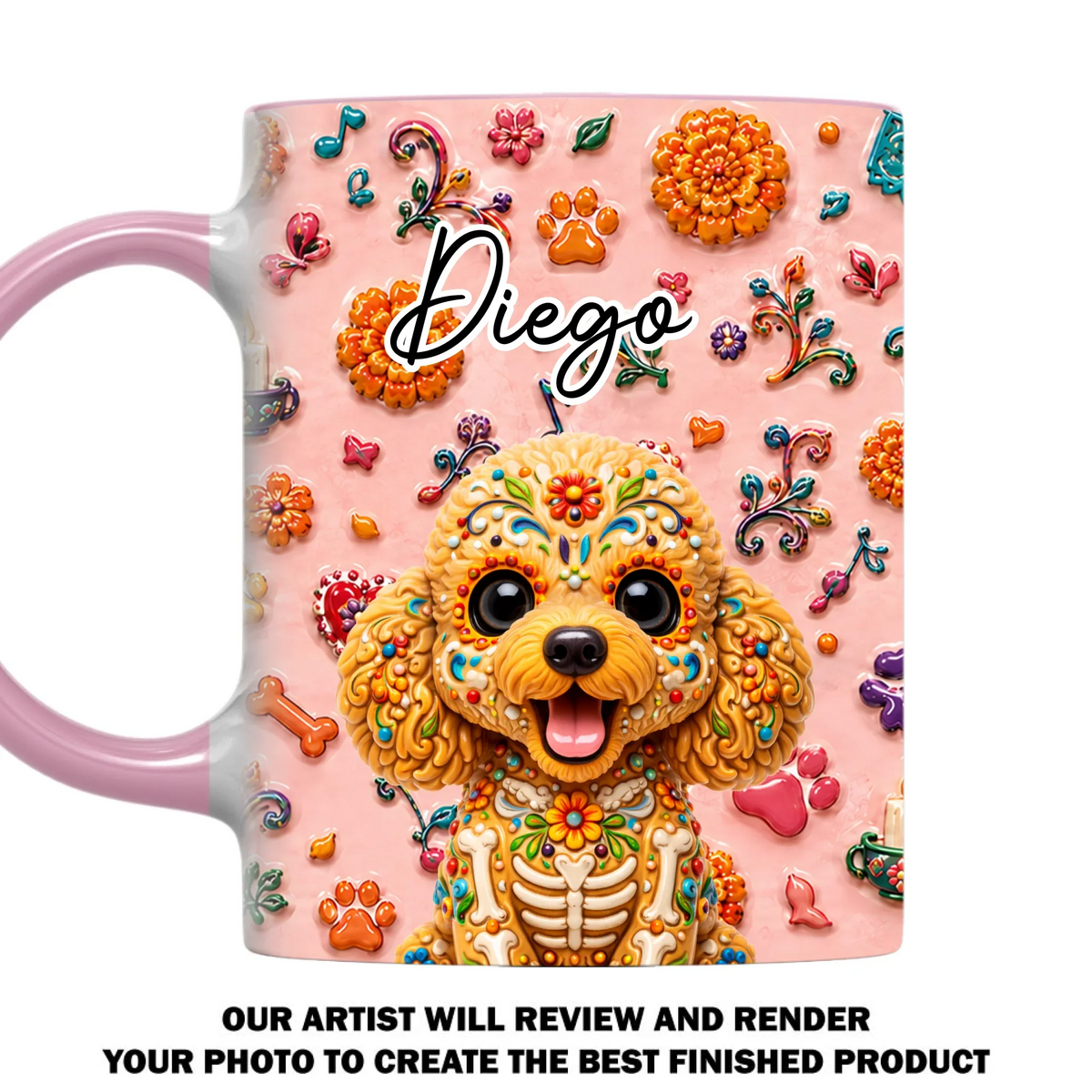Custom Christmas Birthday Gifts For Pet Lovers • Pawtastic Fiesta - Personalized Accent Mug