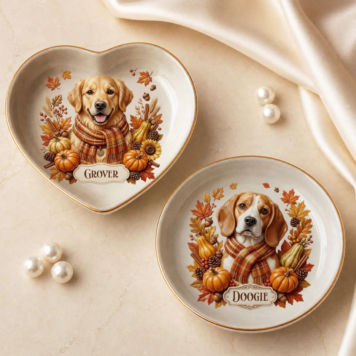 Pumpkin Season - Personalized Jewelry Dish