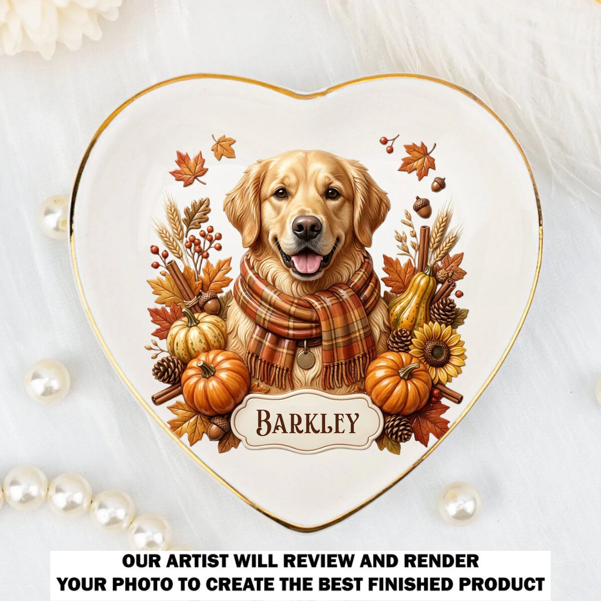 Pumpkin Season - Personalized Jewelry Dish