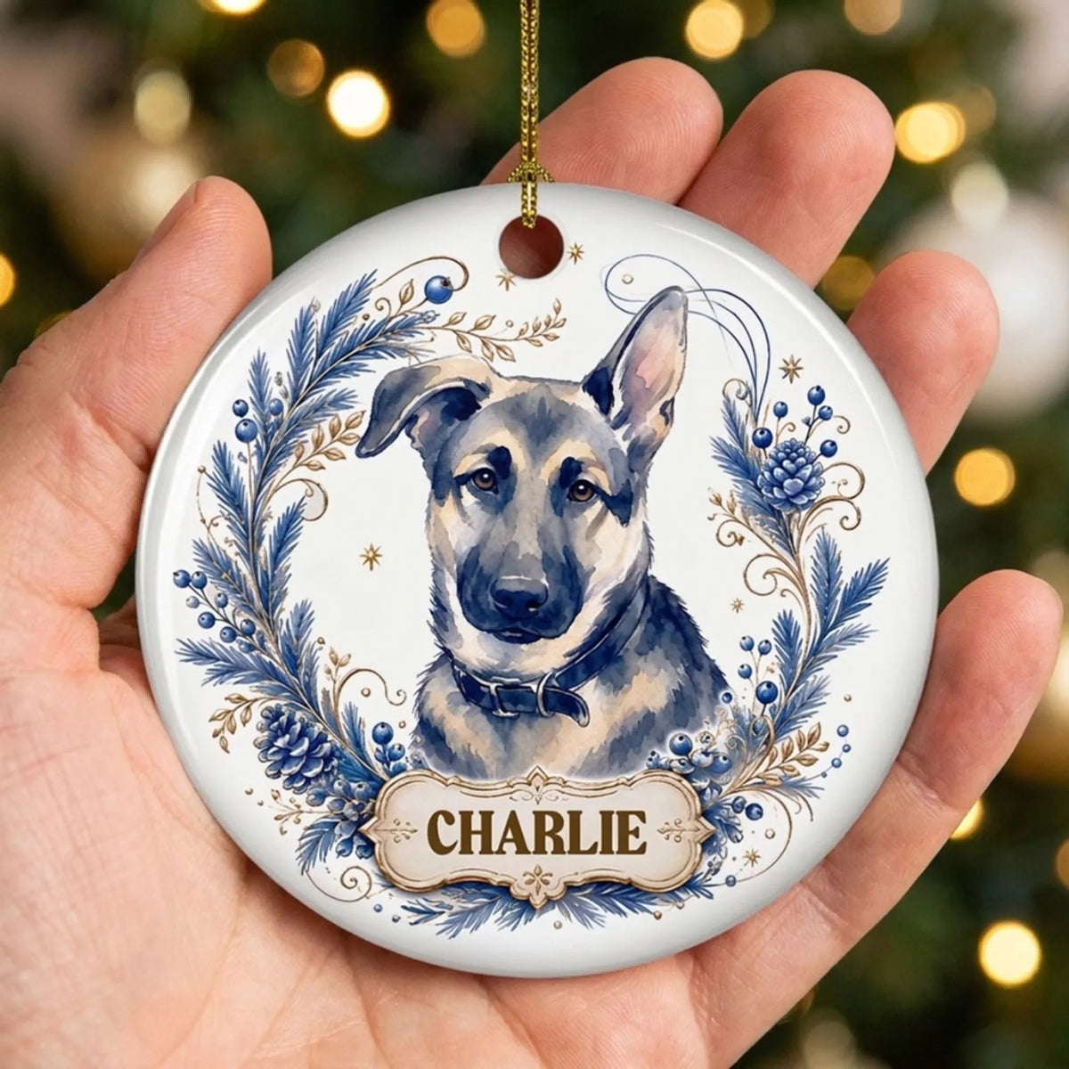 Custom Christmas Decor Home Birthday Gifts For Pet Lovers • Beloved Fur - Personalized Ceramic Ornament