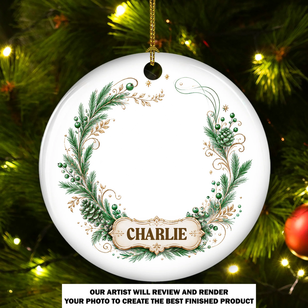 Custom Christmas Decor Home Birthday Gifts For Pet Lovers • Beloved Fur - Personalized Ceramic Ornament